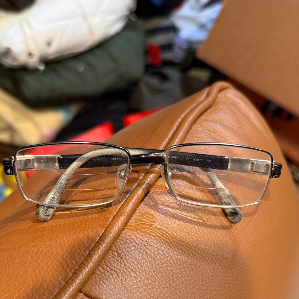 Versace Rectangular Metal Frame Reading Glasses in Silver and Black